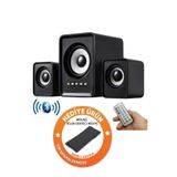 MOONSHOP Bluetooth Hoparlör 3.5mm Jack Kablolu Bilgisayar Hoparlörü Müzik 2 1 Ses Sistemi Radyolu Usb Speaker