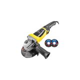 MOONSHOP Devir Ayarlı Avuç Içi Spiral Taşlama Makinası 2800W 115-125 mm 2 Adet İnox Disk Hediyeli.