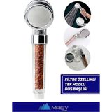 Moonshop Filtreli Boncuklu Duş Başlığı Tazyikli El Duşu Su Tasarruflu ve Şık Tasarım