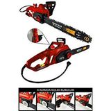 Moonshop Germany Pro Seri 4500w Elektrikli Hızar Ağaç Odun Kesme Budama Bıçkı Testeresi Zincirli 40 Cm Pala. Kırmızı