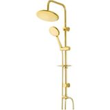 Moonshop Gold Yuvarlak Yagmurlama Banyo Dus Seti