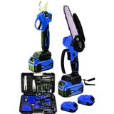 Moonshop Japan Teknoloji Bakir Pro 2 Li Set Cift Akulu Sarjli Dal Budama Makasi & Testeresi