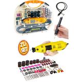 Moonshop Japon 1100 W Celik Sanziman Cok Amacli Devir Ayarli 211 Parca Hobi Gravur Seti El Motoru