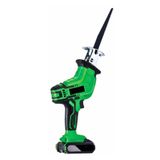 moonshop Kablosuz Elektrikli Testere, Yeşil, 22V, Et Kemik Ahşap Metal Kesim, Kömürsüz Motor, 2 Akü Dahil, 30x15x15 cm