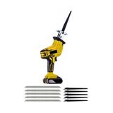 moonshop Kablosuz Elektrikli Tilki Kuyruğu Testere, 22V, 10 Bıçak Dahil, Ah şap Metal Kemik Kesim, Sarı