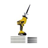 moonshop Kablosuz Elektrikli Tilki Kuyruğu Testere, 22V, 10 Bıçak Dahil, Ah şap Metal Kemik Kesim, Sarı