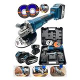 MOONSHOP Kömürsüz Şarzlı Avuç Taşlama 125mm 48v 5ah Li-on Kömürsüz Motor Şarjlı Spral-