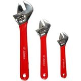 MOONSHOP Kurbağacık Ingiliz Anahtarı Seti Takımı 8" 10" 12 Ayarlı Anahtar Set (SARI-KIRMIZI-YEŞİL-TURUNCU)
