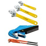 MOONSHOP Kurbağacık Ingiliz Anahtarı Seti Takımı 8" 10" 12 Ayarlı Anahtar Seti Ve 1 Lik Maşalı Boru Anahtarı.