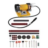 MOONSHOP Mini Çok Fonksiyonlu Zımpara Bileme Taş Motoru (105 Parça Gravür Seti Hediye)