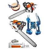 Moonshop Pro 3 Lü Set 7 9 Hp Benzinli Odun Ağaç Kesme Hızar Motoru 256Vf Şarjlı Dal Budama Makası Ve Testere