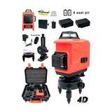 MOONSHOP Pro 360° 16 Köşe Otomatik Hizalamalı Lazer Metre Hizalama Yeşil Çizgili Lazer Hizalama Su Terazisi.