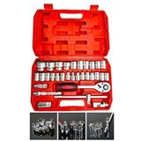 Moonshop Pro Alman 32 Parça Profesyonel Lokma Takımı 1/2 Cr-v Çeliği 32 Parça Kırmızı