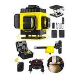 MOONSHOP Pro Alman Kaucuk 360° 12 Köşe Otomatik Hizalamalı Çizgili Lazer Metre .