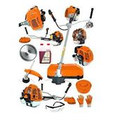 Moonshop Pro Alman Tam Profesyonel 5,9 Hp Bronz Piston Benzinli Ot Çalı Çim Biçme Makinası Yan Tırpan...