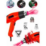 Moonshop Pro Alman Teknoloji 2950 Watt Darbeye Dayanikli Kademeli Sicak Hava Tabancasi Hediyeli Urun