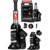 Moonshop Pro Black Seri Çelik Şaseli 5 Ton Hidrolik Oto Kriko Çantalı Uzun Ömürlü Kullanım İçin