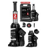 Moonshop Pro Black Seri Çelik Şaseli Çift Dişli Özel Çantalı 2 Ton Hidrolik Araba Karavan Oto Kriko..