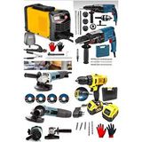 Moonshop Pro Full Set İnvertır Kaynak Hilti Matkap Taşlama Ve Tamamı Orjinal Full Hediyeli Ürün Takım Çantası