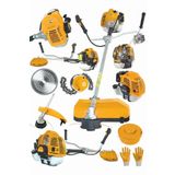 Moonshop Pro Japan Yan Tipi Benzinli Motorlu Ot Cali Tirpani Cim Bicme Makinesi Tirpan + Canavar Baslik