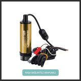 MOONSHOP Pro Seri 12 Volt Mini(KÜÇÜK) Dalgıç Adaptörlü Mazot Aktarma(SIVI TRANSFER) Pompası