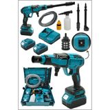MOONSHOP Pro Seri 48WF Kömürsüz Motor Yüksek Basınçlı Akülü Oto Araba Yıkama İlaçlama Makinesi Şarjlı