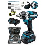 MOONSHOP Pro Seri 58VF Çift Akülü Somun Bijon Sökme Takma Sıkma Matkap Kömürsüz Akülü Vidalama 32 Parça Set