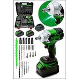 MOONSHOP Pro Seri 72VF Çift Akülü Somun Bijon Sökme Takma Sıkma Matkap Kömürsüz Akülü Vidalama 32 Parça Set