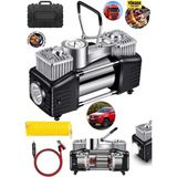 Moonshop Pro Seri Çelik Gövde Çift Pistonlu 12 V 150 Psi 85 Lt Araç Lastik Bot Şişirme İveco Araç Modeli İçin