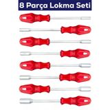 Moonshop Pro Yeni Seri 6-8-9-10-11-12-13-14 8 Parça Lokma Takımı Lokma Tornavida Ev Ve Sanayi Kullnıma Uygun.