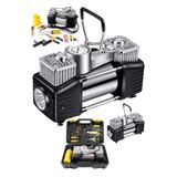 MOONSHOP Profesyonel 730P Çift Pistonlu 12 V 150 Psi Araç Araba Lastik Bot Şişirme Kompresörü