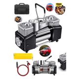 MOONSHOP Profesyonel Çift Pistonlu 12V 150 Psi Dakikada 85Lt Araç Araba Lastik Bot Şişirme Kompresörü Hediyel