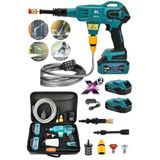 moonshop Şarjlı Oto Yıkama Makinesi, 100 Bar, 20 Ah Çift Akülü, 250 Watt, Fırçasız Motor, Bahçe Yıkama Makinası