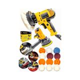 Moonshop Set1 Profesyonel 15 Parça Set 125MM Zımpara Polisaj Makinesi