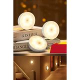 Moonshop Usb Sarjli Akilli Hareket Sensorlu Kablosuz Spot Led Lamba Beyaz Isik 1 Adet