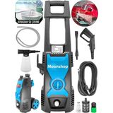 Moonshop Yüksek Basınçlı Bahçe Oto Yıkama Makinesi, Mavi, 180 Bar, 8 Metre Hortum, Musluk ve K - Genel