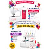 Moonstar 2720 EV TİPİ DÜZ DİKİŞ MAKİNESİ + 320 EV TİPİ OVERLOK DİKİŞ MAKİNESİ