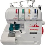 Moonstar 3-4 İplik Ev Tipi Overlok Dikiş Makinesi Model 320 Beyaz Elektronik ve 12 Dikiş Programı