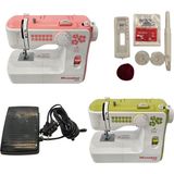Moonstar 588 Pembe Ev Tipi 12 Desenli Düz Dikiş Makinesi