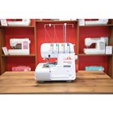 Moonstar Ev Tipi Overlok Dikiş Makinesi 3-4 Iplik / Model 320 Beyaz