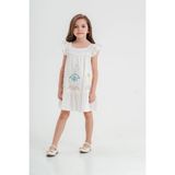 Moonstar Kız Çocuk Elbise 49144 - Ekru - 6 Yaş