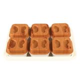 Moonstar Tepsili Kahvaltılık Set Tepsili 6 Parça-KS-825 ŞEFFAF KIRMIZI