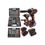 MoonTech Moonshop Darbeli Kömürsüz Motor Çift Akülü Şarjlı Somun Bijon Sıkma Sökme Makinası Matkap uçlu...