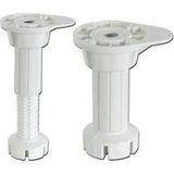 Moontime Alaçatı (10 Adet) Ayarlanabilir Plastik Baza Ayağı 10-15 Cm, Çok Amaçlı Dolap Ayağı