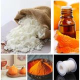 Moontime Alaçatı 250 gr Soya Wax + Portakal Esansı 10ML + Turuncu Boya + 10MT Mum Fitili