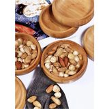 Moontime Alaçatı 6 Adet Bambu Ağacından Üretilmiş Ahşap Doğal Çerezlik