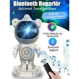 Moontime Alaçatı Astronot Bluetooth Hoparlör Galaxy Bulutsusu Ay Tavan Gökyüzü Projektör Zamanlayıcı G...