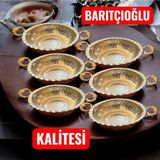 Moontime Alaçatı Bakır Tava Sunumluk Seti, Kahvaltılık, Mezelik ve Çerezlik 6’lı