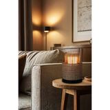 Moontime Alaçatı Beyaz Abajur Yatak Odası Salon Modern Dekoratif Masa Lambası
