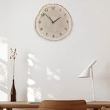 Moontime Alaçatı Dekoratif Ağaç Gövdesi Kütük Şeklinde 30 cm Duvar Saati